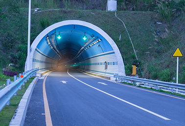 Road tunnel entrance